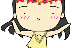 フラダンスを踊る女性