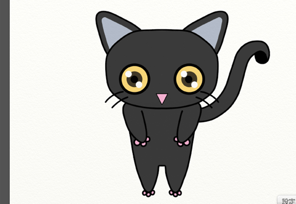 黒猫のイラスト