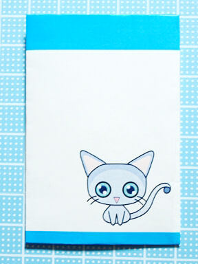 ロシアンブルーの猫ポチ袋